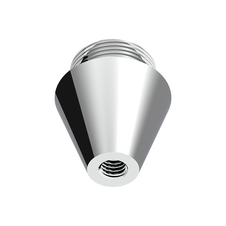 Chrome Aluminum M30 x 3.5 Male To 3/8" - 16 Female Beer Tap Adapter