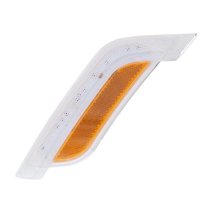 12 Amber LED Fender Turn Signal Light For Peterbilt 579 (2012-2021) &amp; 587 (2012-2018) - Driver, Clear Lens