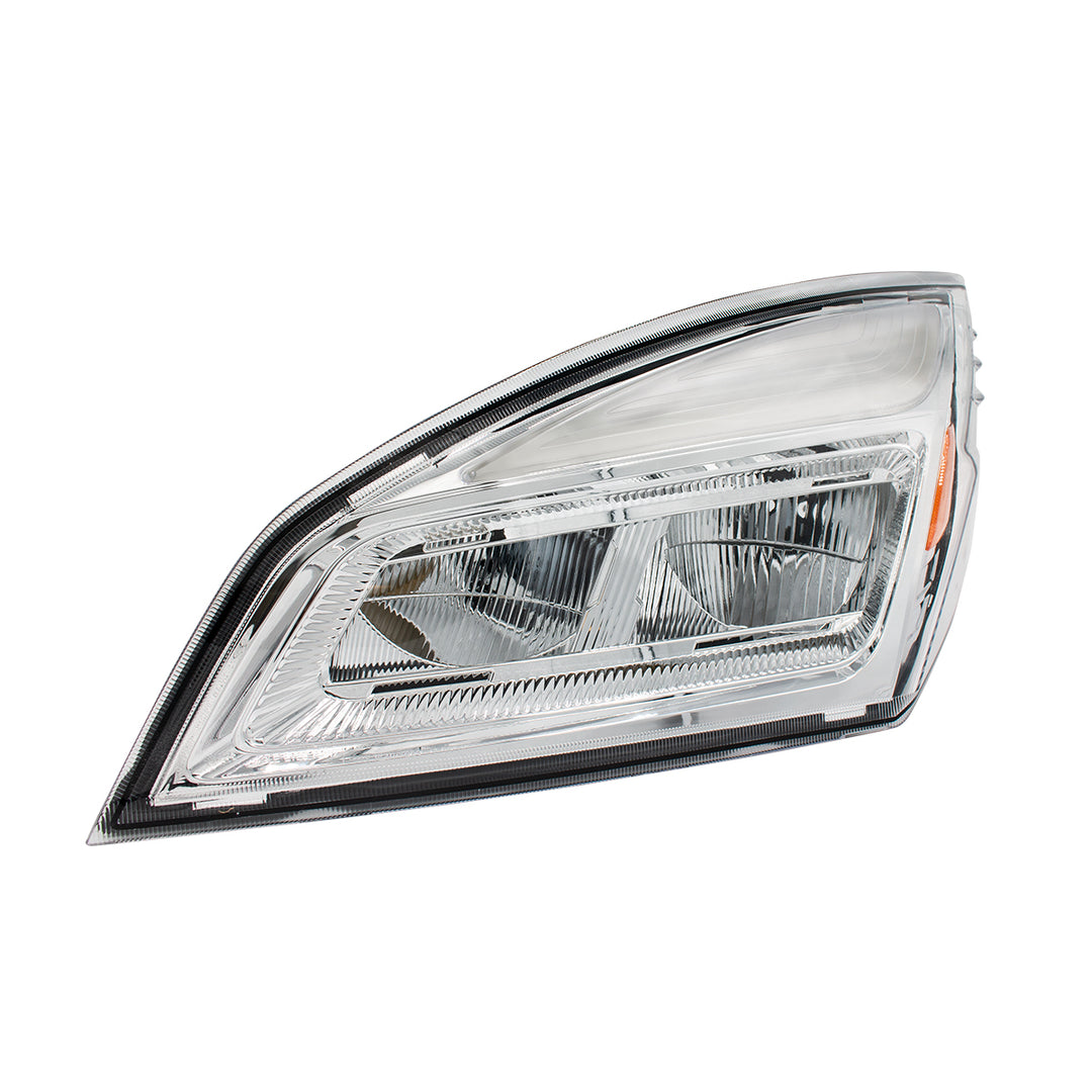 High Power Chrome LED Headlight For 2018-2024 Freightliner Cascadia - Driver