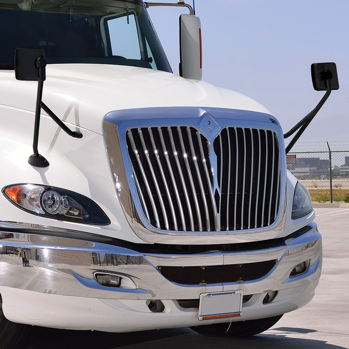 Black Hood Mirror Assembly For 2006-2017 International Prostar - Passenger