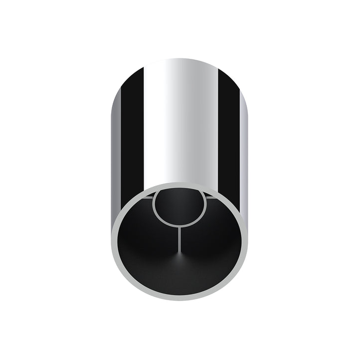 33mm X 3/4" Chrome Plastic Concave Top Nut Cover - Thread-On (Bulk)