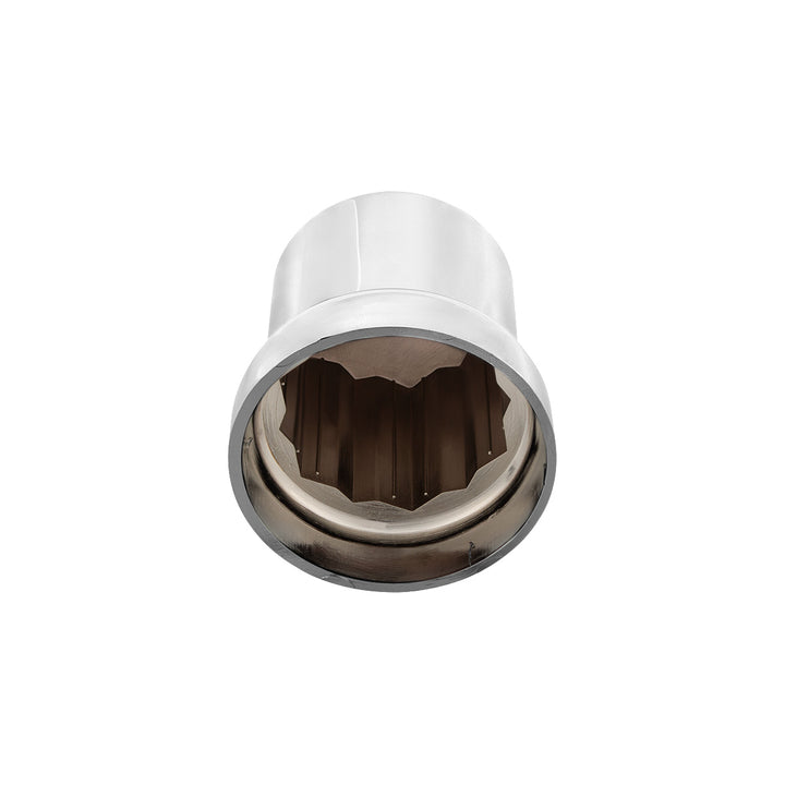 33mm X 2-1/4" Chrome Plastic Pointed Nut Cover - Push-On (Bulk)