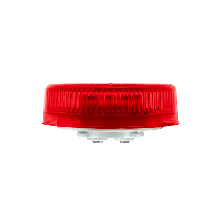 8 LED 2-1/2" Round Reflectorize Light (Clearance/Marker) - Red LED/Red Lens (Bulk)