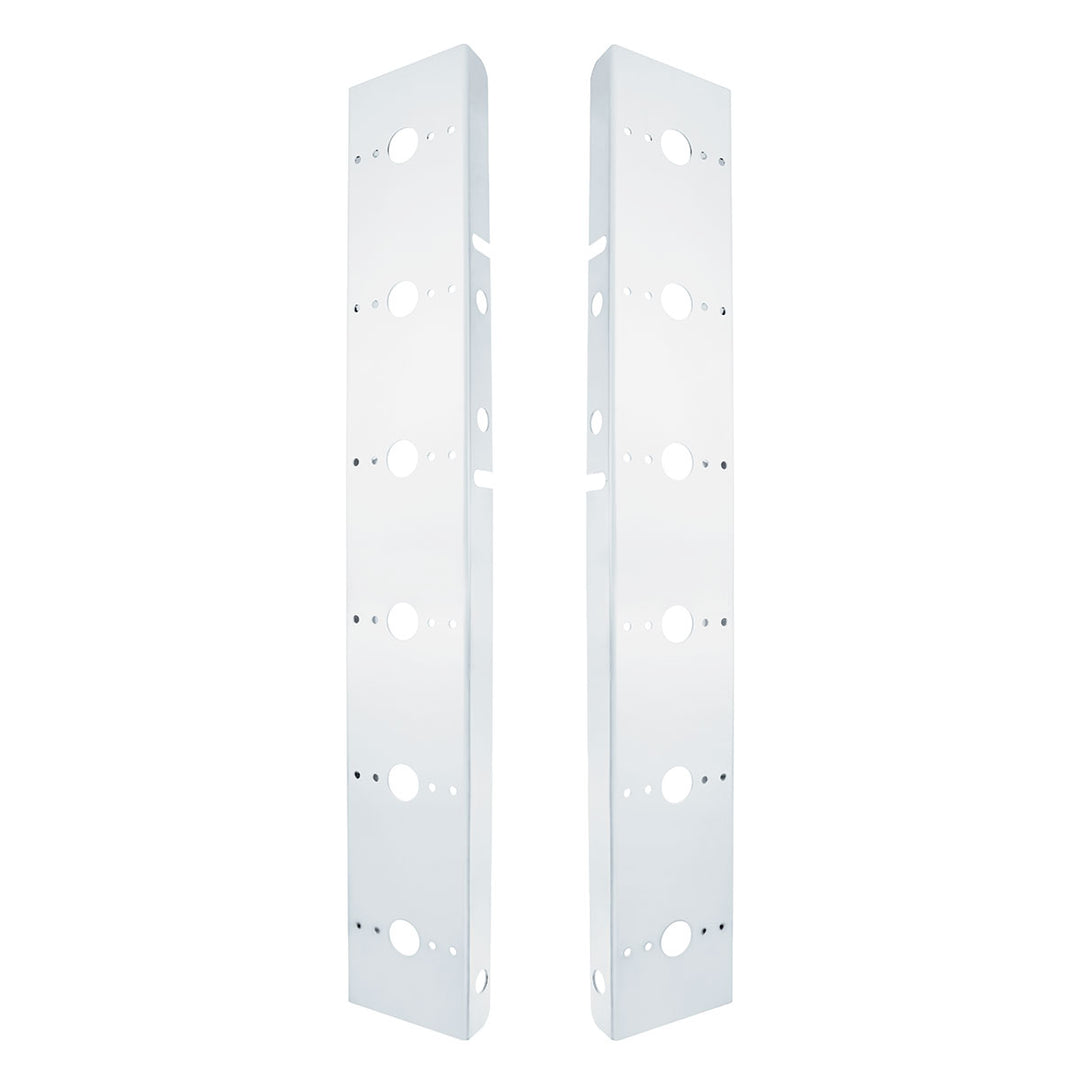 Peterbilt Stainless Front Air Cleaner Bracket Only - 12 Light Cutouts
