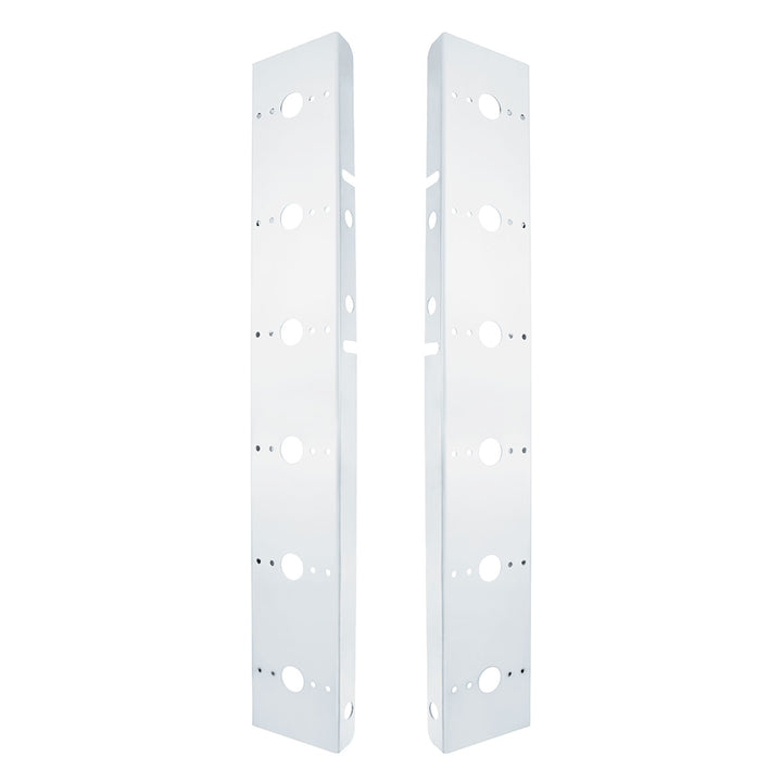 Peterbilt Stainless Front Air Cleaner Bracket Only - 12 Light Cutouts