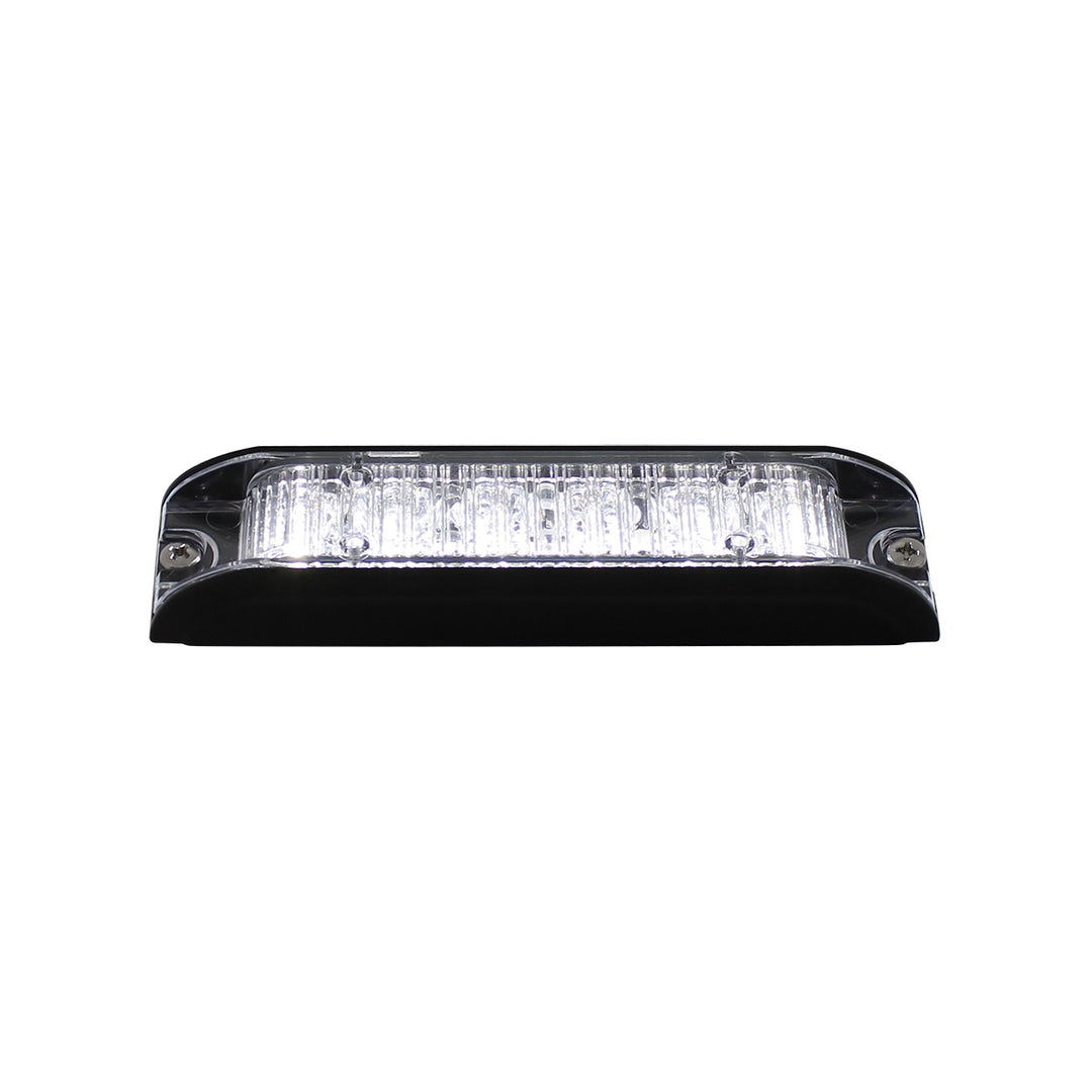 6 High Power LED Low Profile Warning Lighthead - White LED