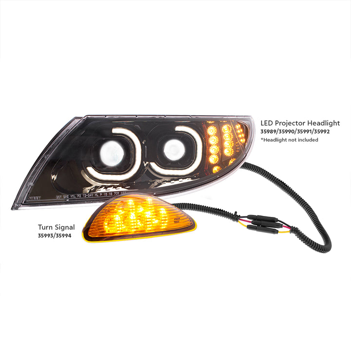 6 LED Rear Facing Turn Signal &amp; Parking Light For IH Durastar (2003-2018) &amp; MV (2019-2022) - Driver