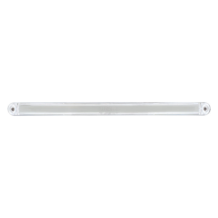 24 LED Dual Function 12" GloLight Bar With Bezel - Amber LED/Clear Lens