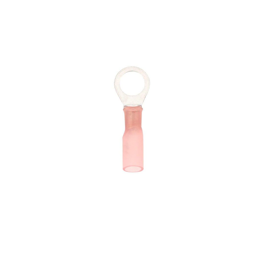 22-18 AWG 5/16" Stud CS Heat Shrink Ring Terminal - Red (5-Pack)