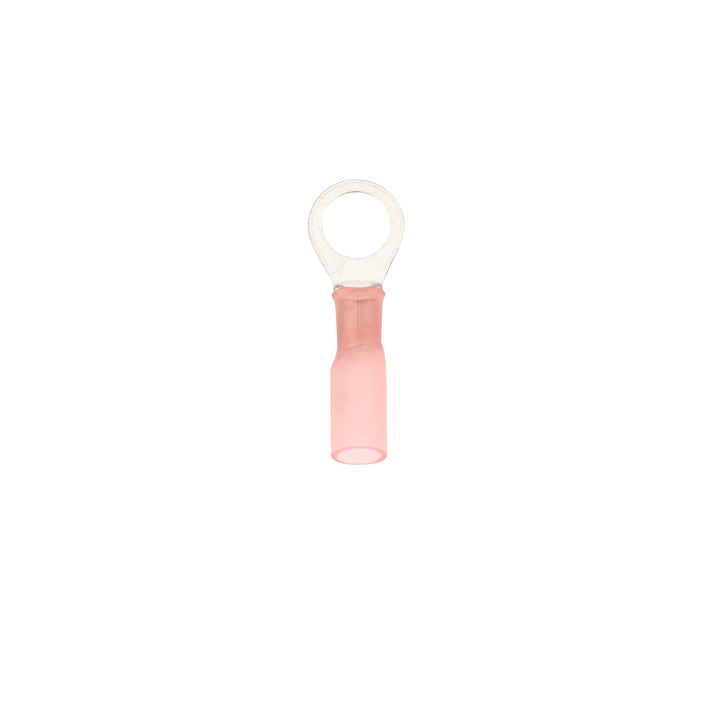 22-18 AWG 5/16" Stud CS Heat Shrink Ring Terminal - Red (5-Pack)