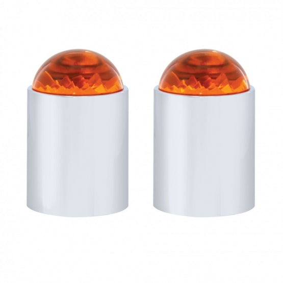 Stainless Steel Bumper Guide - Amber (Pair)
