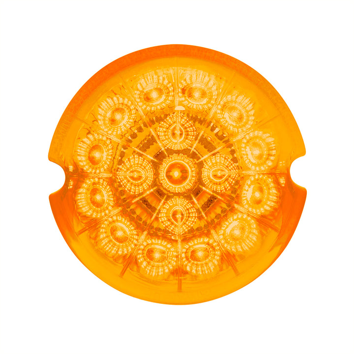 17 LED Dual Function Reflector Cab Light - Amber LED/Amber Lens