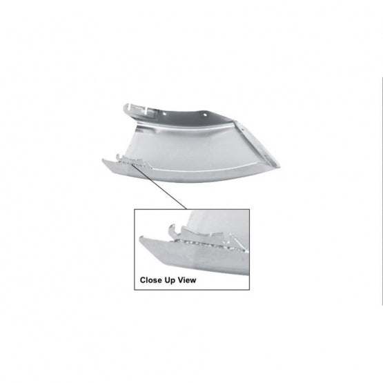 24.8" Chrome Bumper End For Freightliner M2 - Driver