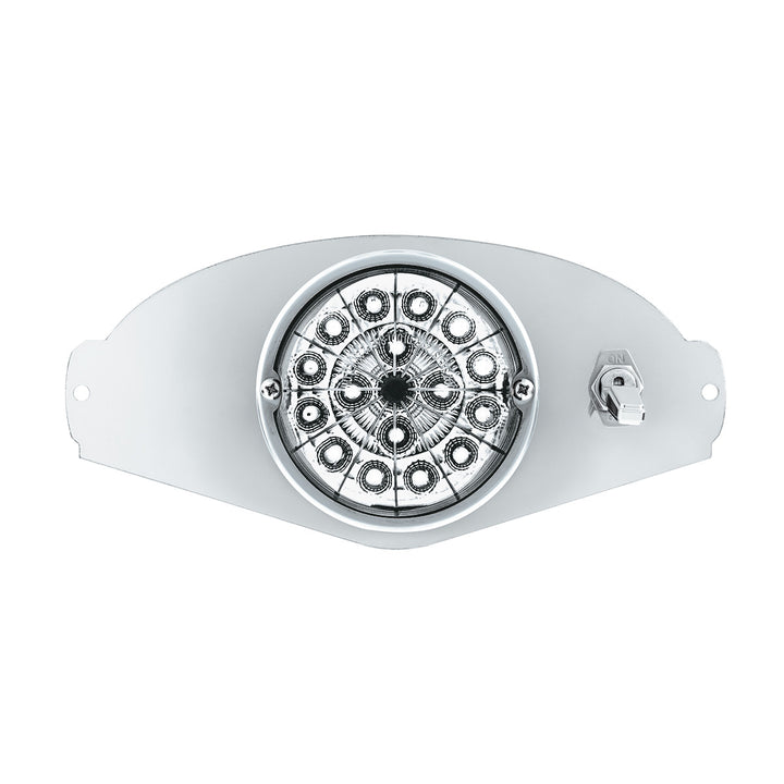 304 Stainless Steel Above Door Dome Light Kit W/ 17 LED Double Fury Watermelon For 2008-2017 FL Cascadia - Amber &amp; White LED