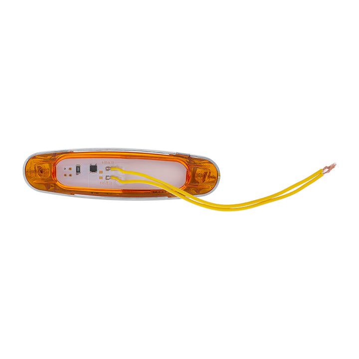 5-3/4" Wide 3 LED ViperEye Light (Clearance/Marker) - Amber LED/Amber Lens