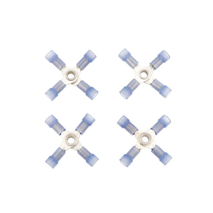 16-14 AWG 4 - Way (X) Nylon Connector (4-Pack)