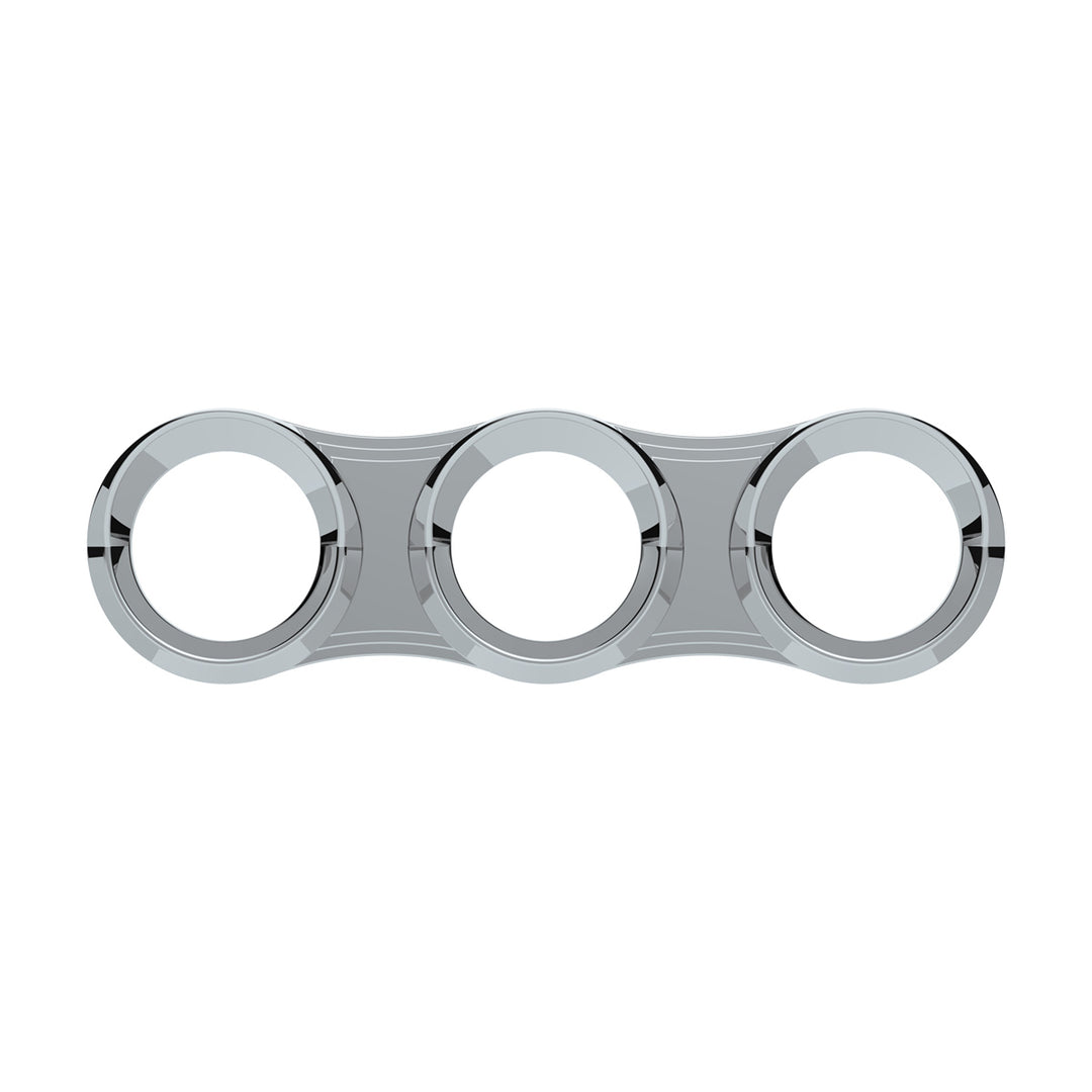 3 Gauge Cluster Bezel With Visor For 2006+ Peterbilt - Horizontal