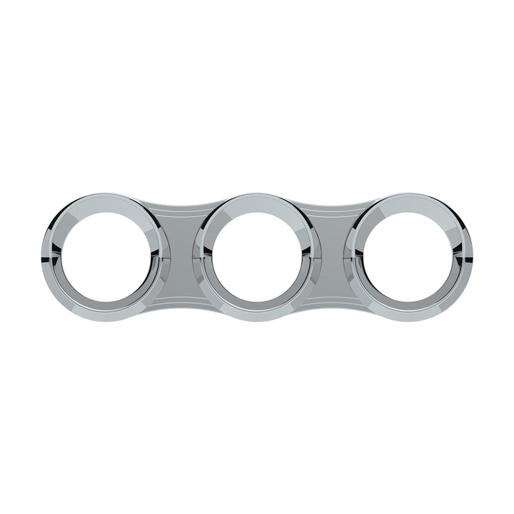 3 Gauge Cluster Bezel With Visor For 2006+ Peterbilt - Horizontal
