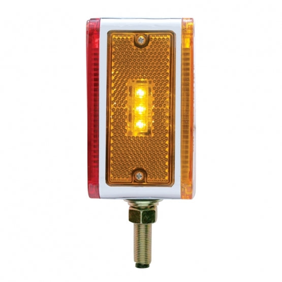 39 LED Reflector Double Face Turn Signal Light (Passenger) - Amber &amp; Red LED/Amber &amp; Red Lens