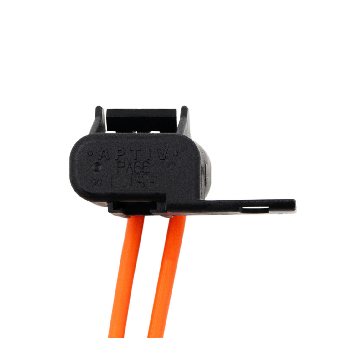 In - Line HD ATC/ATO Waterproof Fuseholder w/ (2) 8" 12 AWG Orange GXL Leads