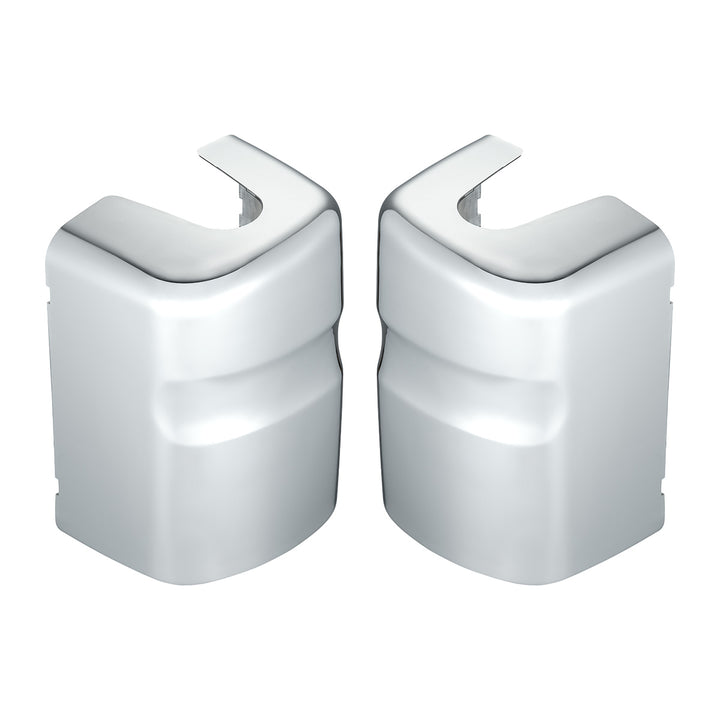 Chrome Plastic Bottom Mirror Post Covers For 2000-2010 International 9200I/9400I/9900I (Pair)