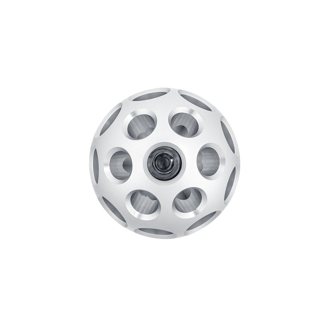 Thread-On Annodized Phoenix Style Ball Gearshift Knob With LED 13/15/18 Speed Adapter - Blue LED