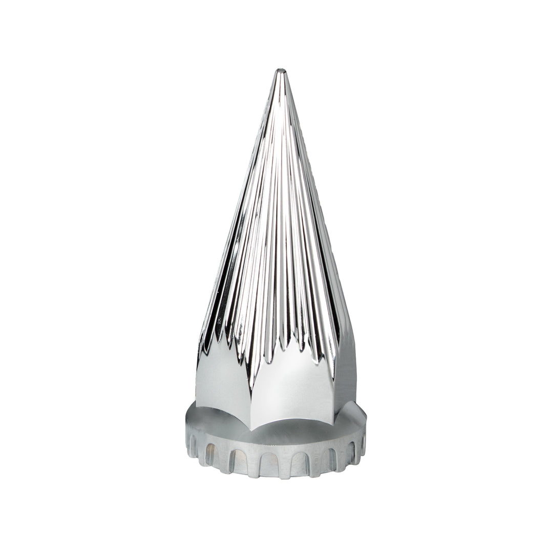 33mm X 4-3/4" Chrome Plastic Razor Nut Cover With Flange - Thread-On (Bulk)