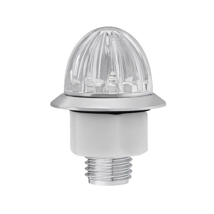 4 LED 1-1/8" Watermelon Double Fury Light With Clear Lens (Clearance/Marker) - Amber &amp; Red LED