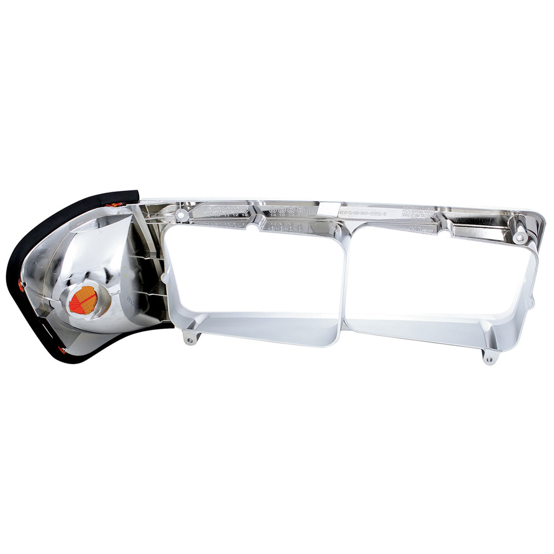 1PC Headlight Bezel With Turn Signal For 1989-2009 Freightliner FLD - Driver
