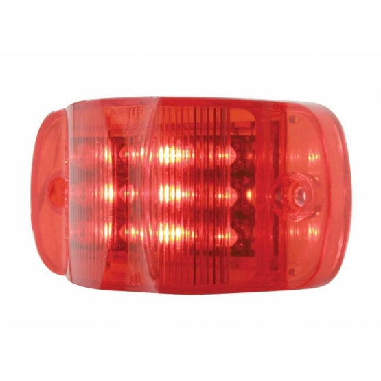 14 LED Rectangular Light (Clearance/Marker) - Red LED/Red Lens (Bulk)