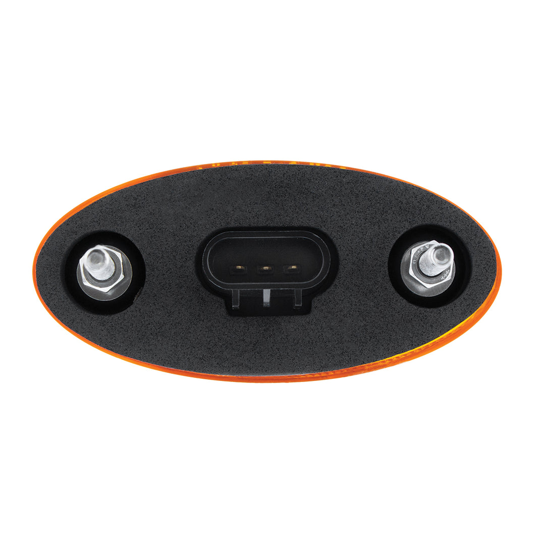 8 LED Fender Parking &amp; Turn Signal Light For Peterbilt 386 (2006-2014) &amp; 387 (2006-2010) - Amber LED/Amber Lens