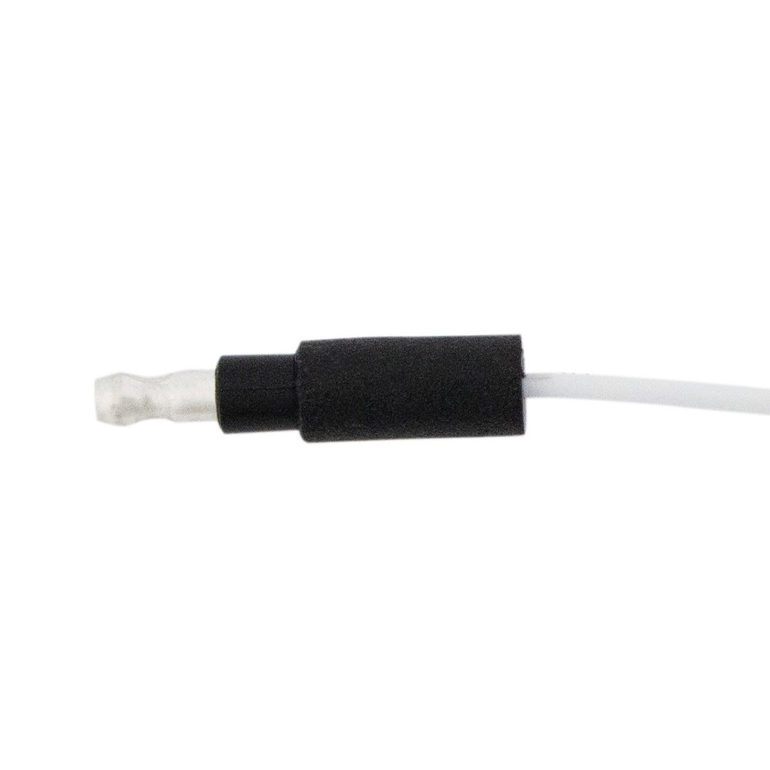6" Single Lead Wire With .180 Bullet Termination &amp; Stripped End - White (10 Pcs)