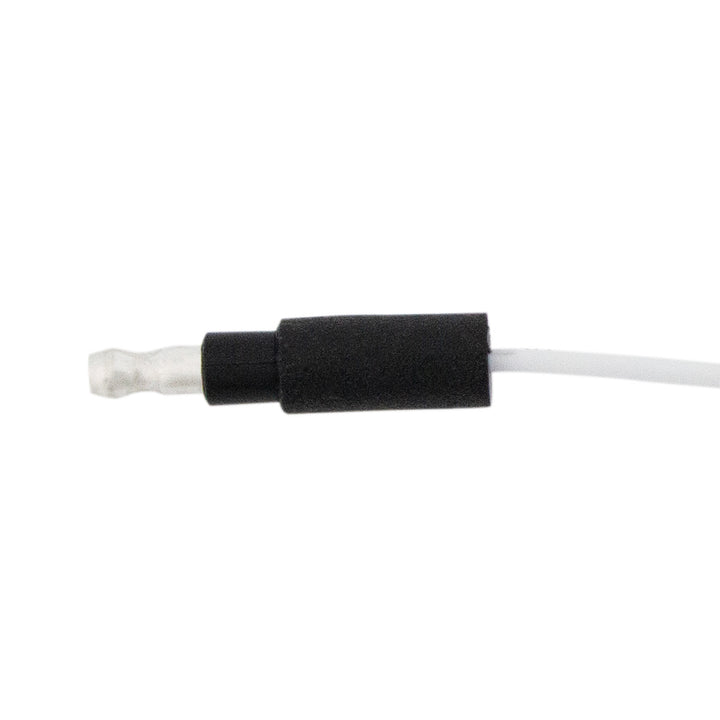 6" Single Lead Wire With .180 Bullet Termination &amp; Stripped End - White (10 Pcs)