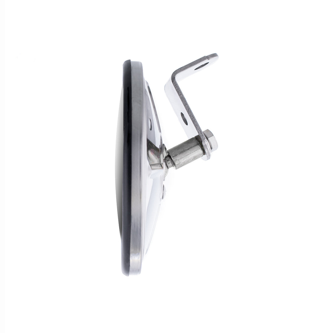 5" 430 Stainless Steel 320R Convex Mirror - Centered Mounting Stud