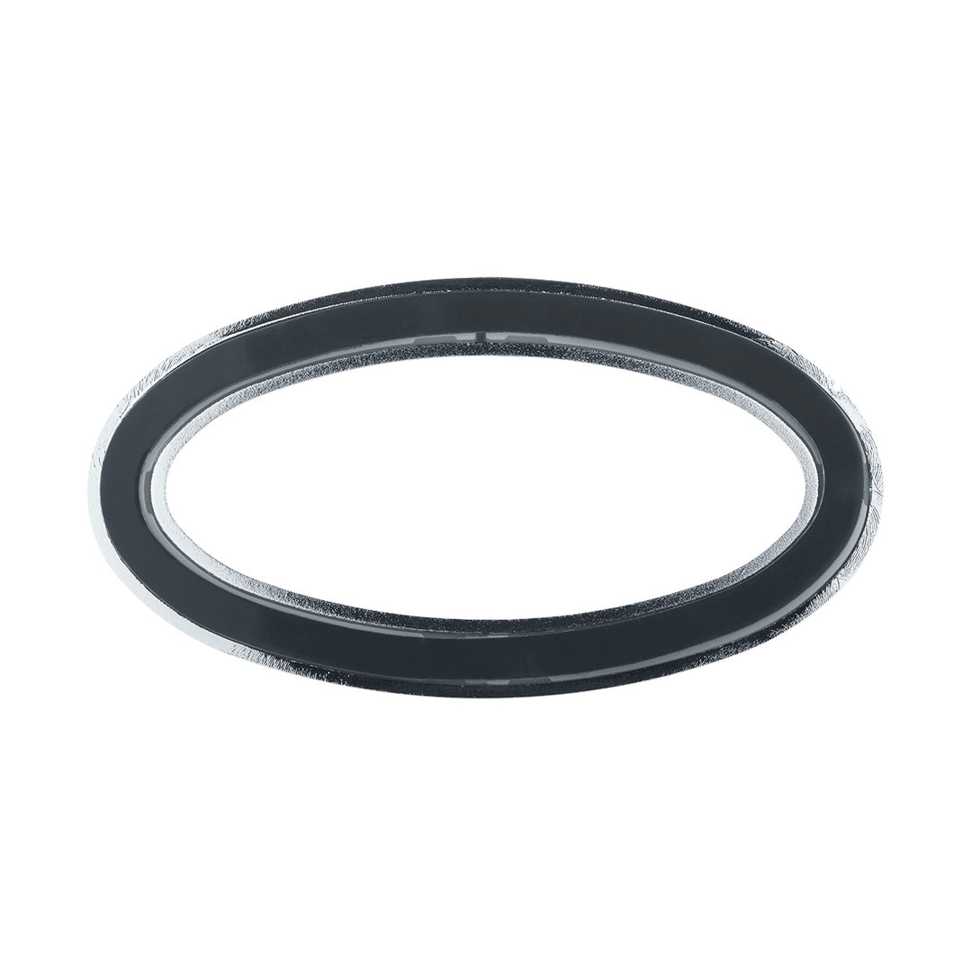 Chrome Plastic Bezels With Visor For 3" x 1-1/8" Peterbilt Door Emblem (Card of 2)