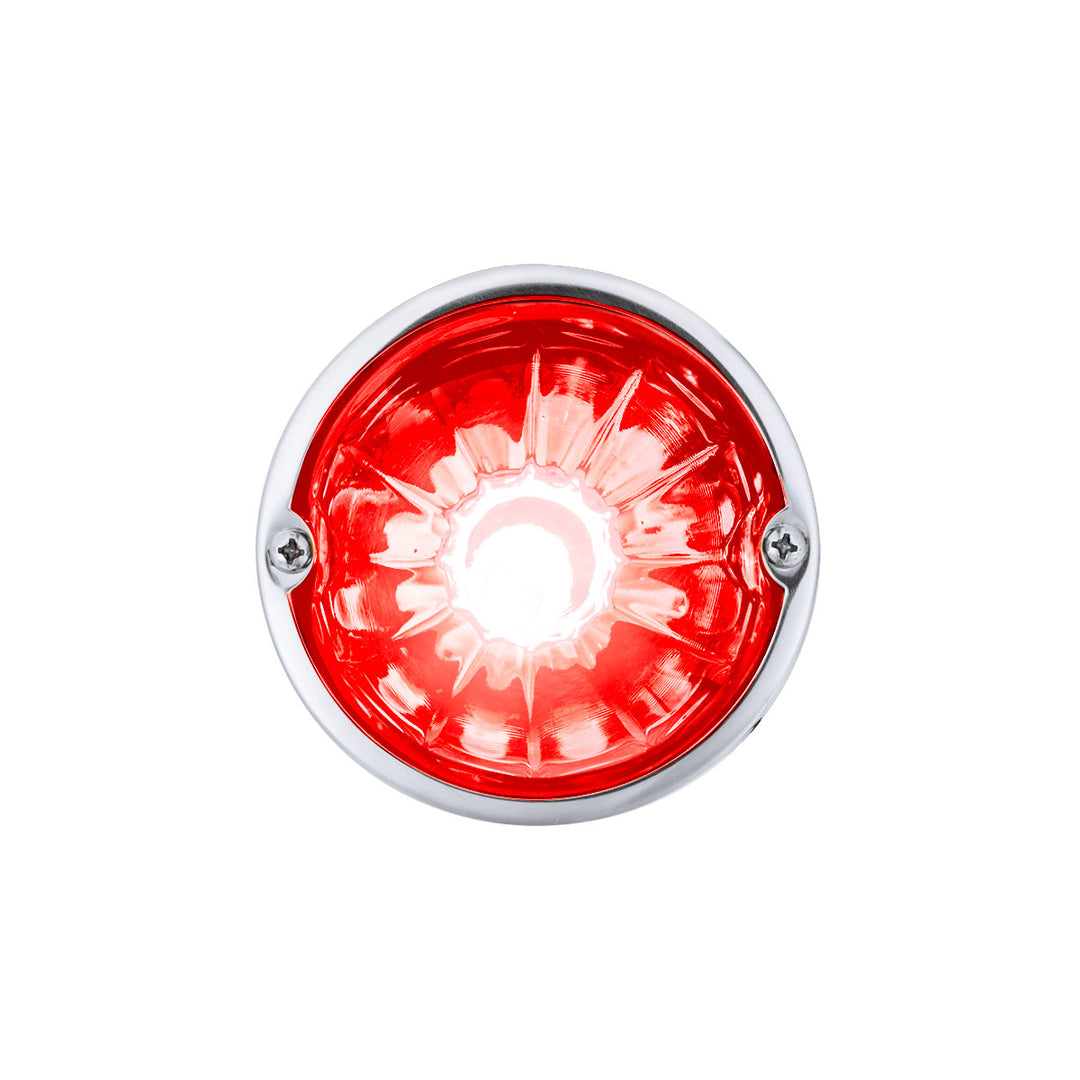 Glass Watermelon Light Kit With LED Light - Red LED/Red Lens