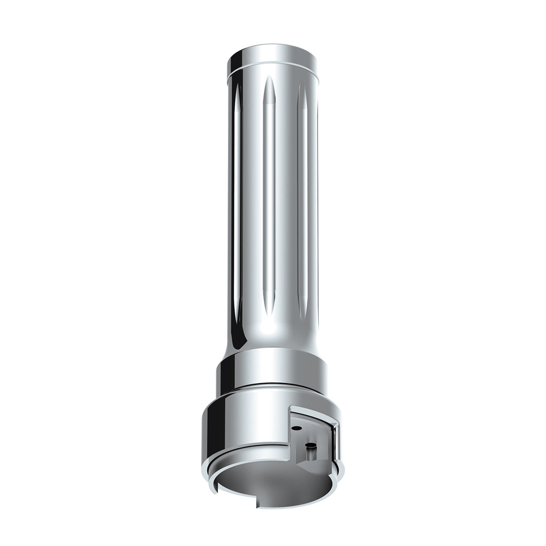 Thread-On Dallas Style Gearshift Knob With 13/15/18 Speed Adapter - Chrome/Vertical