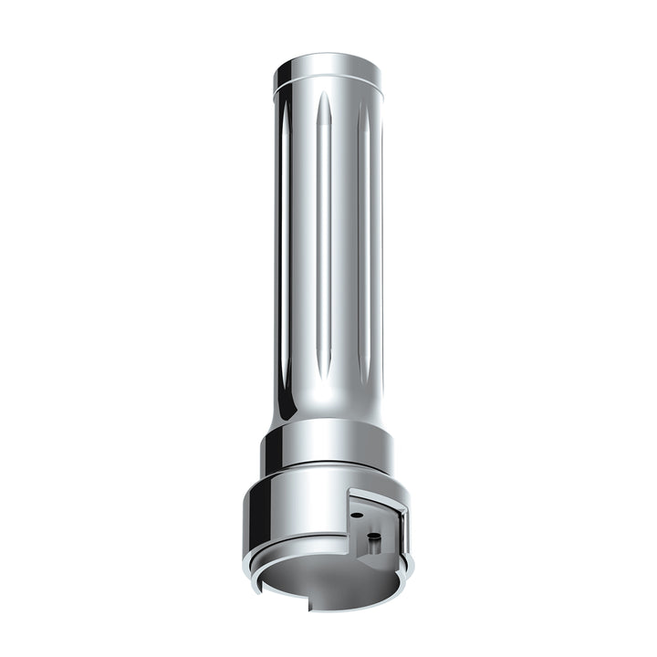 Thread-On Dallas Style Gearshift Knob With 13/15/18 Speed Adapter - Chrome/Vertical