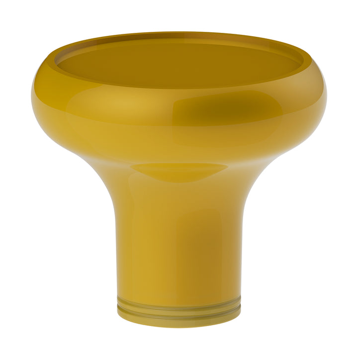 Deluxe Aluminum Screw-On Air Valve Knob With Multi - Color Glossy Trailer Sticker - Electric Yellow
