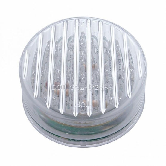 13 LED 2-1/2" Round Light (Clearance/Marker) - Red LED/Clear Lens (Bulk)