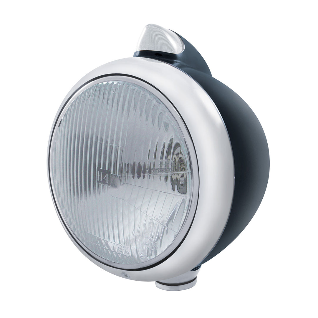 Black Guide 682-C Headlight H4 &amp; Original Style LED Signal - Clear Lens