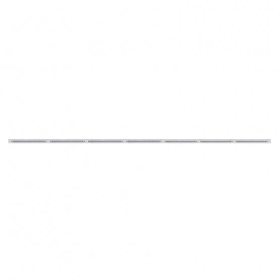 94" Stainless Steel Light Bracket With 7 x 19 LED 12" Reflector Light Bars - Red LED/Clear Lens