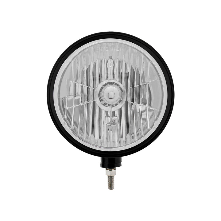 Black "Billet" Style Groove Headlight Crystal H4 Bulb