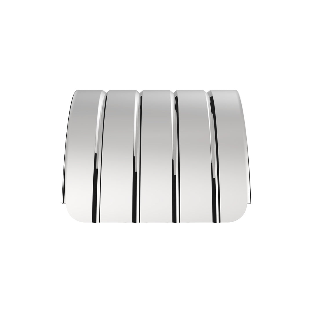 126" 430 Stainless Steel (18ga) Beaded Edge Ribbed Full Fender 54" Spread - SR Series (Pair)