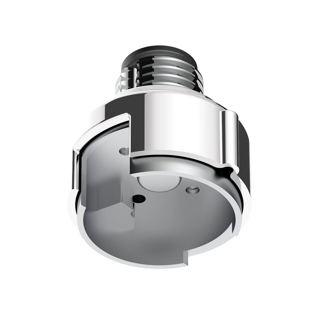 M30 x 3.5 Thread-On Gearshift Adapter W/LED Mount For Eaton - Fuller 13/15/18 Speed - Pearl White