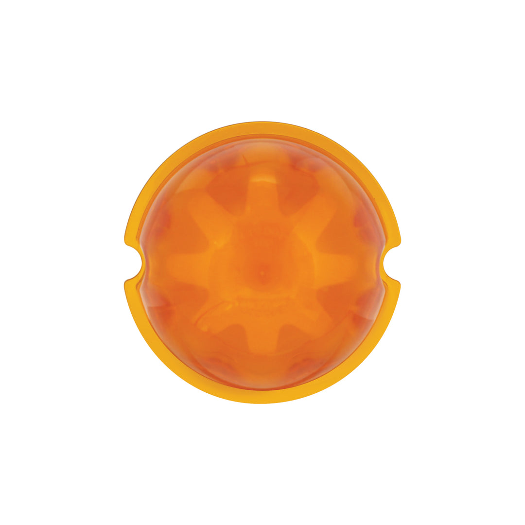 9 LED Dual Function GloLight Watermelon Cab/Auxiliary Light - Amber LED / Amber Lens (Bulk)