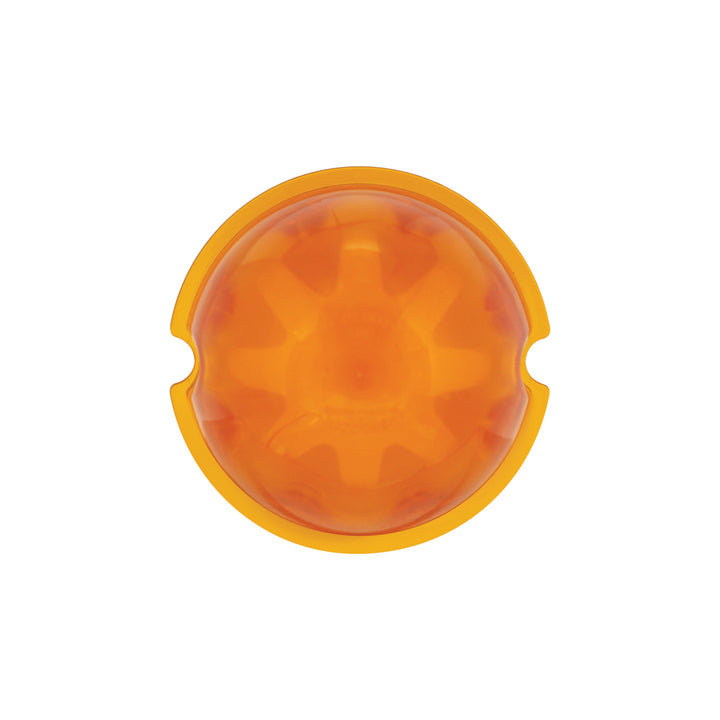 9 LED Dual Function GloLight Watermelon Cab/Auxiliary Light - Amber LED / Amber Lens (Bulk)
