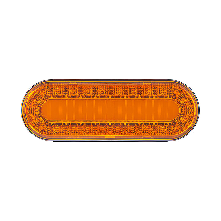 30 LED 6" Oval Lumos Light I - Series (Turn Signal) - Amber LED/Amber Lens
