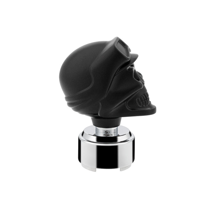 Thread-On Skull Biker Shift Knob &amp; Adapter For Eaton Fuller Style 9/10 Shifter - Black
