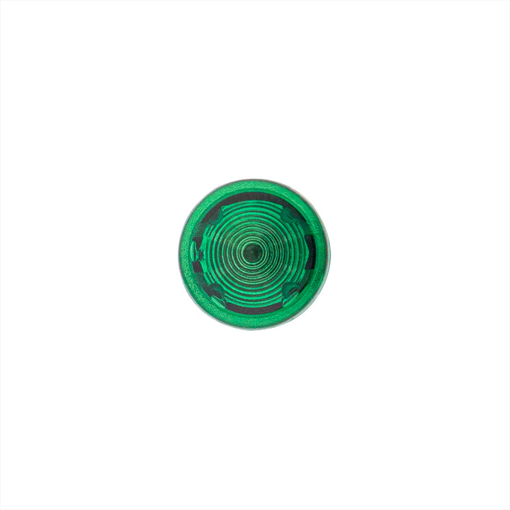 Green Warning Light 16 Amp 12V w/2 Lucar Terminals, 1 Pc.